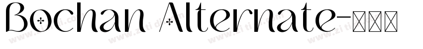 Bochan Alternate字体转换